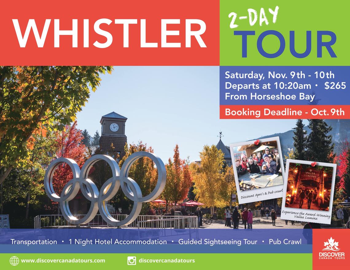 Discover Canada Tours - Whistler 2 Day Tour
